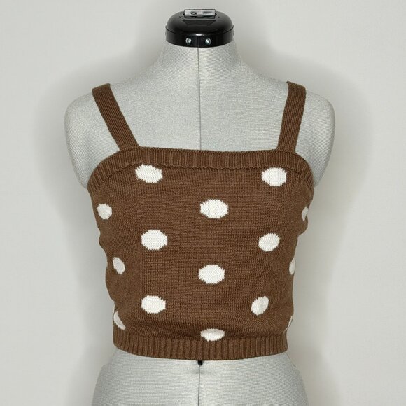 Altar'd State Tops - Altar'd State Polka Dot Crop Top